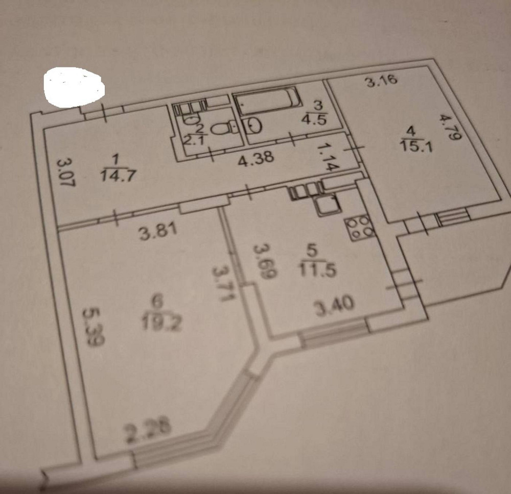 Оренда Квартира 2-кімнатна, 17/20 поверх на Пчілки Олени вул., д. 2 Київ - фото 18