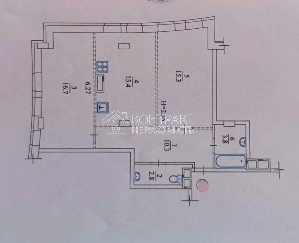Продаж Квартира 2-кімнатна, 15/20 поверх на вул. Гвардійців Широнінців Харьков - изображение 10