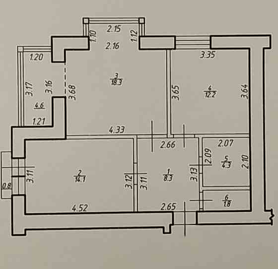 Продаж Квартира 2-кімнатна, 8/9 поверх на Слобідська, 2 Krykhivtsi