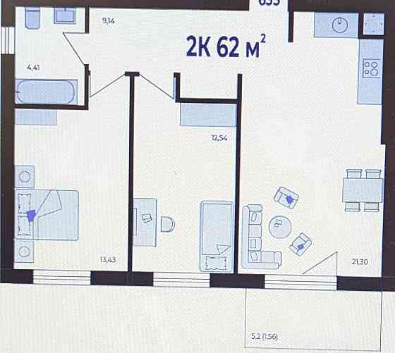 Продаж Квартира 2-кімнатна, 4/6 поверх на вул. Шевченка Ивано-Франковск