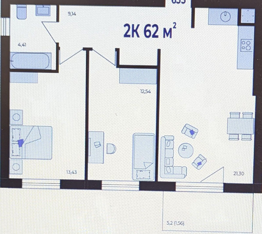 Продаж Квартира 2-кімнатна, 4/6 поверх на вул. Шевченка Ивано-Франковск - изображение 4