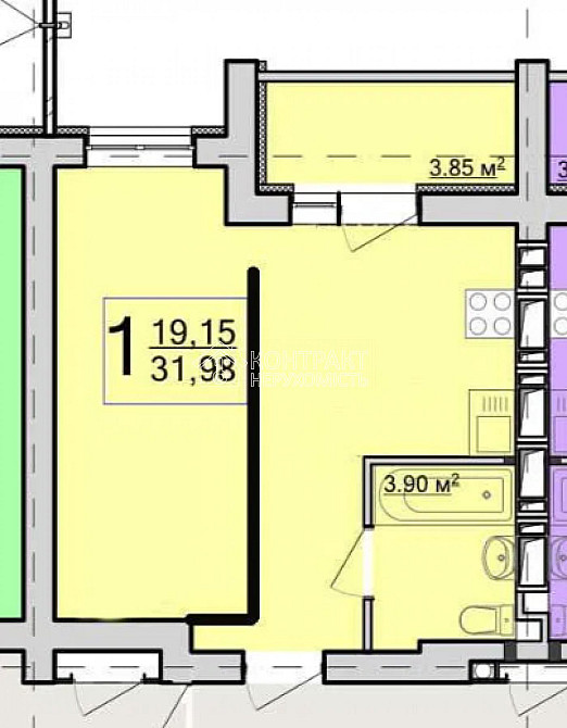 Продаж Квартира 1-кімнатна, 8/9 поверх на вул. Барабашова Kharkiv - photo 9