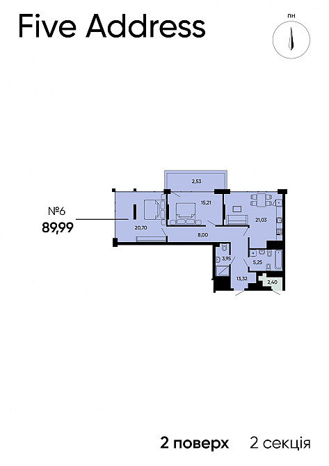 Продаж Квартира 3-кімнатна, 2/11 поверх на вул. Раковського Івана Львів - фото 2