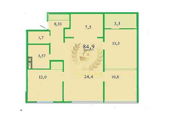 Продаж Квартира 3-кімнатна, 14/16 поверх на Юлии Здановской ул., 46/1 Kiev