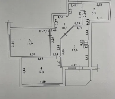 Продаж Квартира 2-кімнатна, 7/16 поверх на Массив Радужный, 13 Одеса - фото 18