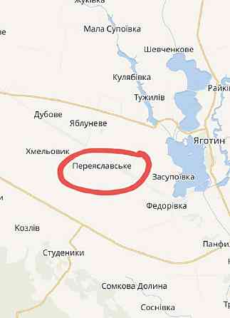 Продаж земельної ділянки 25 соток на улица Райдужна, д. Переяславське