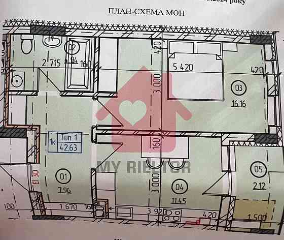 Продаж однокімнатної квартири ЖК Французький двір Uzhhorod