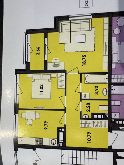 Продаж Квартира 2-кімнатна, 3/16 поверх на вул. Шпаковський Житомир - изображение 1