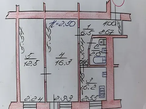 For sale 2-room Apartment 45 sq.m Грушевського Президента проспект 9 Luts'k - photo 9