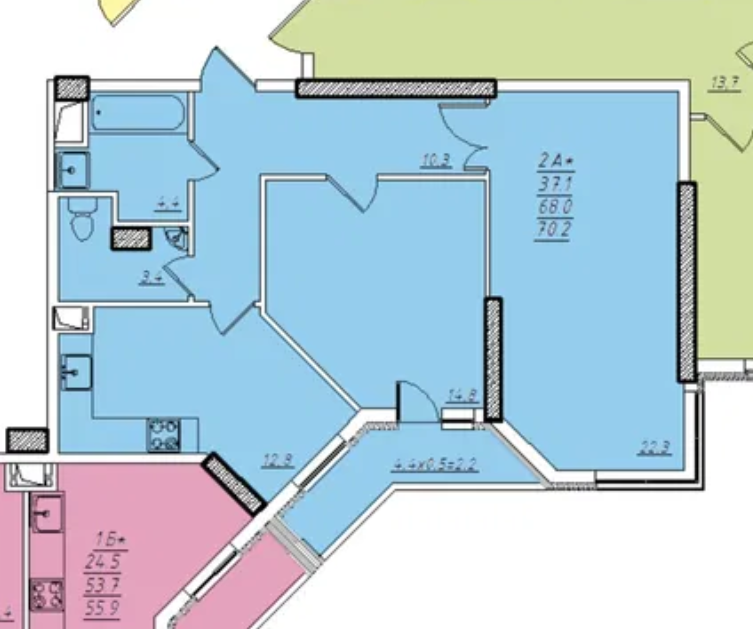 Продаж Квартира 2-кімнатна на ул. Проценко, 50/1 Одеса - фото 19