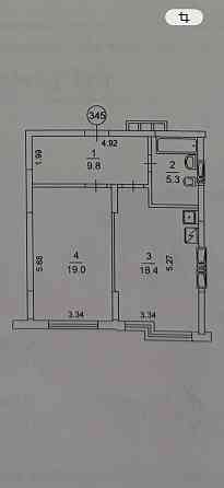 Продаж Квартира 1-кімнатна, 15/23 поверх на Максимовича Михайла вул., д. 32А Киев