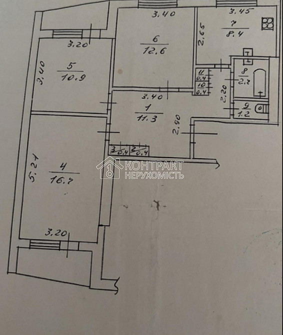 Продаж Квартира 3-кімнатна, 11/16 поверх на вул. Ювілейний Харьков - изображение 6