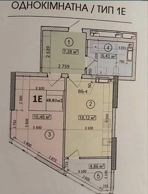 Продаж Квартира 1-кімнатна, 5/24 поверх на Глибочицька вул., д. 73-79 Київ - фото 9
