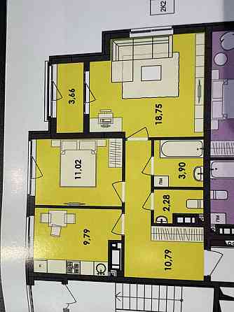 Продаж Квартира 2-кімнатна, 3/16 поверх на вул. Шпаковський Житомир