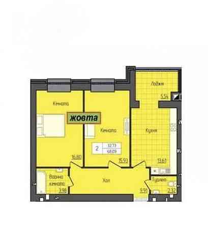 Продаж Квартира 2-кімнатна, 4/14 поверх на вул. Домбровського Житомир