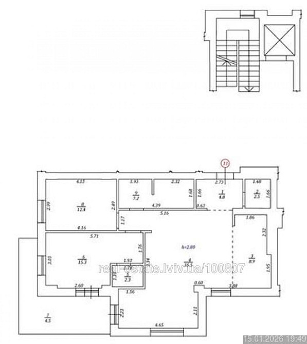 Продаж Квартира 3-кімнатна, 5/7 поверх на вул. Морозна Львів - фото 1