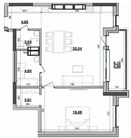Продаж Квартира 1-кімнатна, 20/26 поверх на вул. Коновальця Євгена Киев
