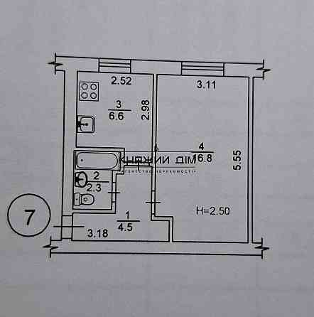 Продаж Квартира 1-кімнатна, 2/2 поверх на Коллекторная ул. Київ