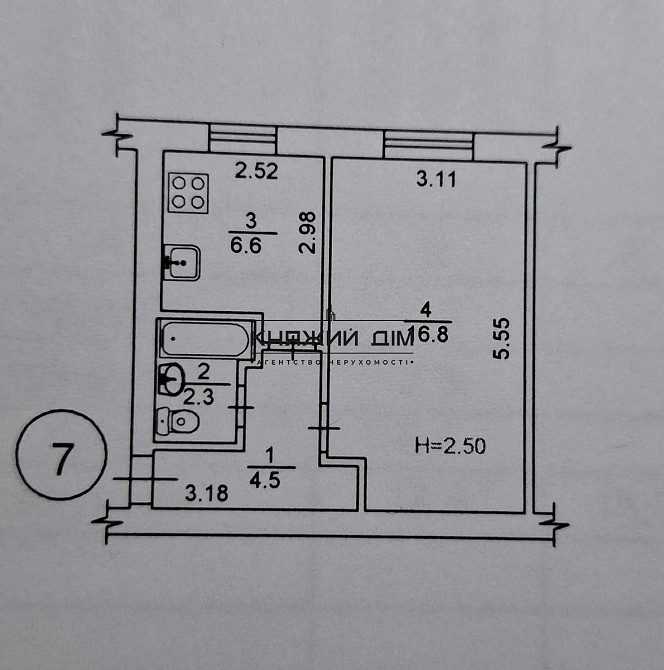 Продаж Квартира 1-кімнатна, 2/2 поверх на Коллекторная ул. Київ - фото 1