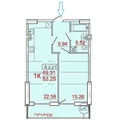 Продаж Квартира 1-кімнатна, 2/24 поверх на Генуэзская улица, 1е/2 Одесса