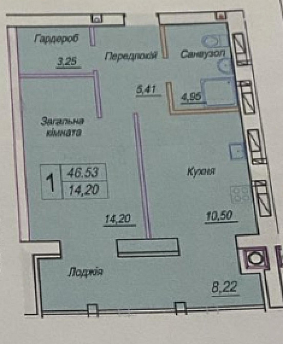 Продаж Квартира 1-кімнатна, 7/12 поверх на вул. Героїв Десантників Житомир - фото 1