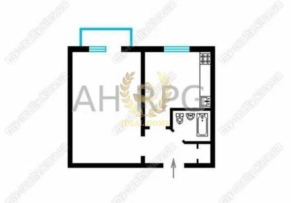 Продаж Квартира 1-кімнатна, 2/5 поверх на Отрадный пр-т, 28 Київ - фото 4