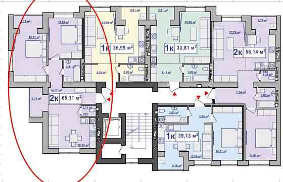 Продаж Квартира 2-кімнатна, 9/10 поверх на Чорновола Ivano-Frankivs'k