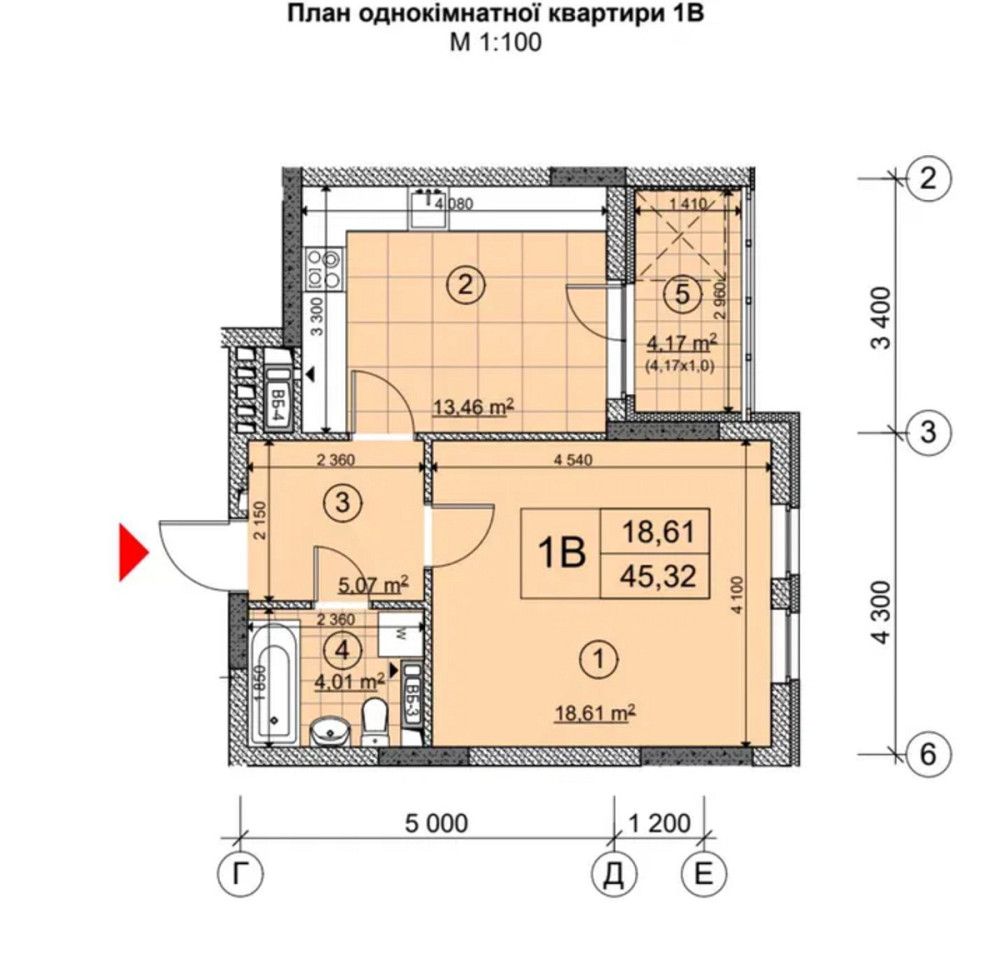 Продаж Квартира 1-кімнатна, 15/17 поверх на Берестейський просп. (Перемоги), 67 Киев - изображение 17