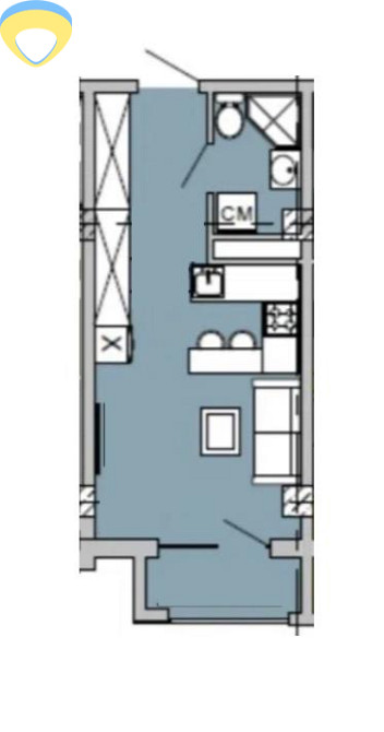 Продаж Квартира 1-кімнатна на ул. Колонтаевская, 14а Одесса - изображение 1