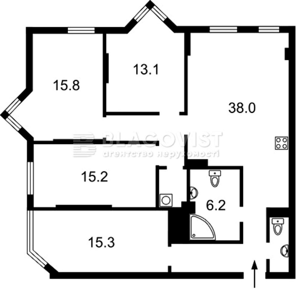 Продаж Квартира 4-кімнатна, 6/22 поверх на Академіка Палладіна вул., д. 20 Київ - фото 2
