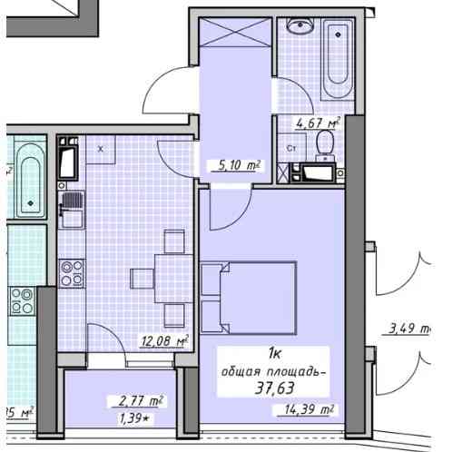 1ком.квартира от строителей - ЖК Атмосфера Odessa