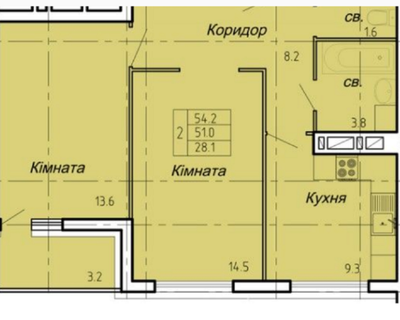 Продаж. Тернопіль. Новий Світ. вул Нечая. 2- кім квартира. Тернопіль