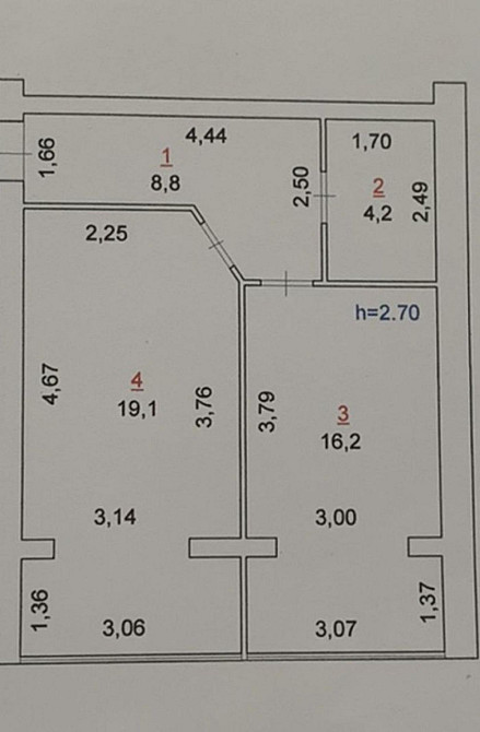 Продаж Квартира 1-кімнатна, 9/10 поверх на вул. Євгена Рихліка Zhytomyr - photo 6