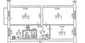 Трехкомнатная возле Сити центра. Одеса - фото 13