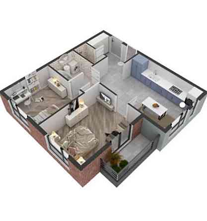 Продаж Квартира 2-кімнатна, 1/9 поверх на Тлехаса Ужгород