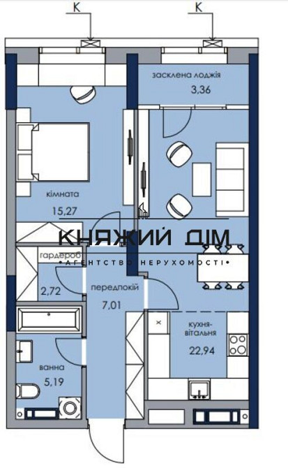 Продаж 1к Квартира 18 кв.м Жмаченко Генерала ул./Князя Романа Мстиславича вул. Киев - изображение 5