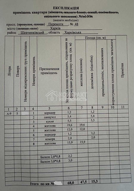Продаж Квартира 3-кімнатна, 5/9 поверх на вул. Перемоги Харків - фото 20