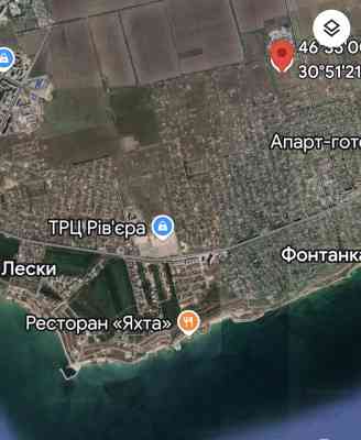 Продаж земельної ділянки 0.1 соток на ул. Центральная, 7 Фонтанка