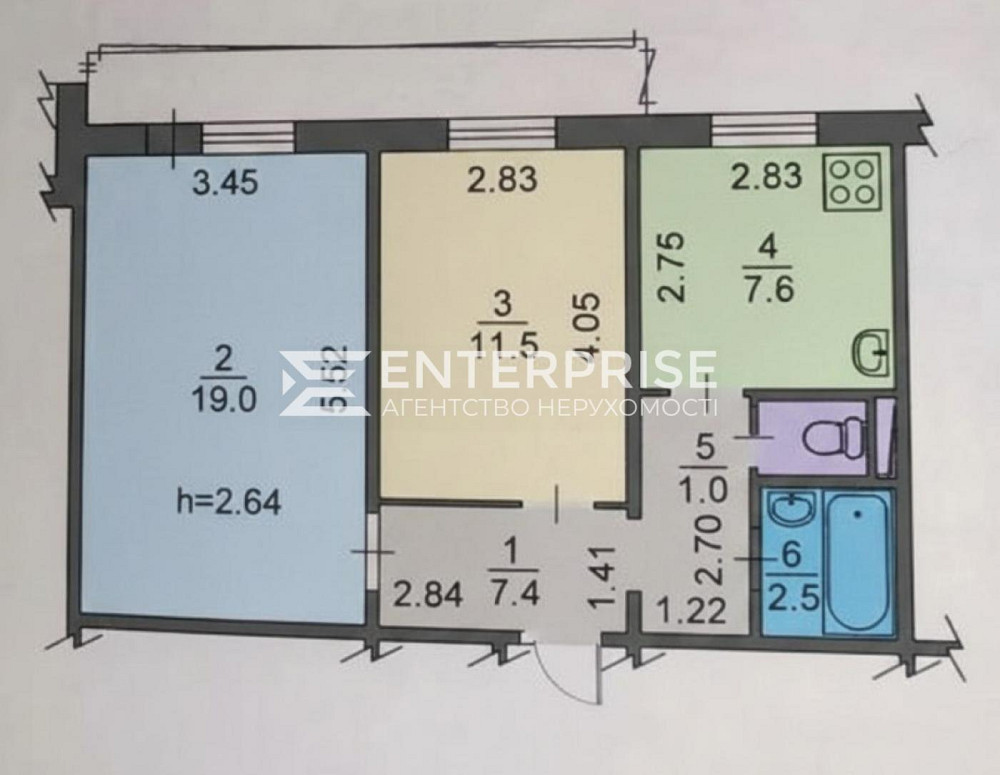 Продаж Квартира 2-кімнатна, 8/10 поверх на вул. Червоної Калини Київ - фото 12