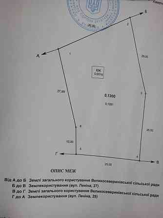 Продаж земельної ділянки 13 соток Велика Северинка