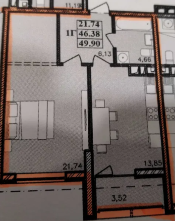 Однокомнатная на Фонтане Одеса