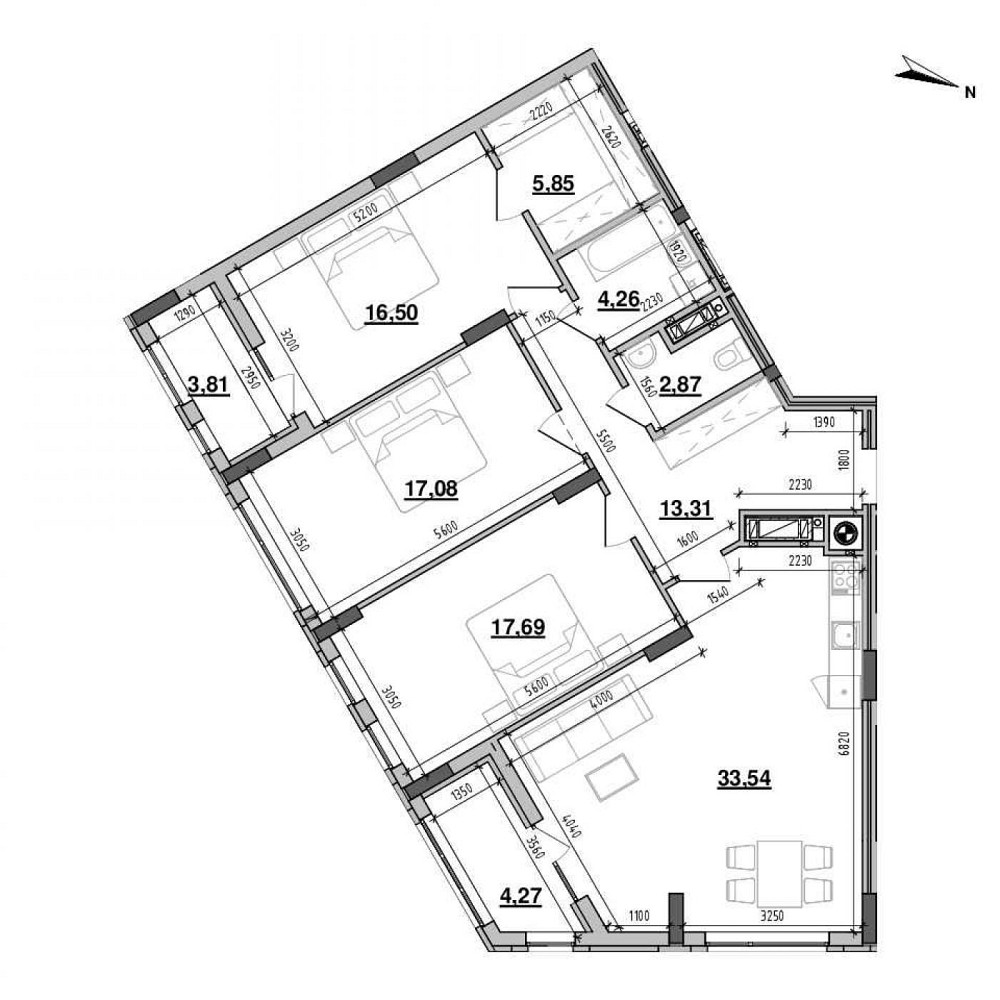 Продаж Квартира 3-кімнатна, 9/10 поверх на вул. Хмельницького Богдана Львов - изображение 4