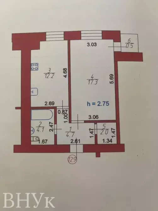 Продаж Квартира 1-кімнатна, 10/10 поверх на Перемоги Luts'k - photo 13