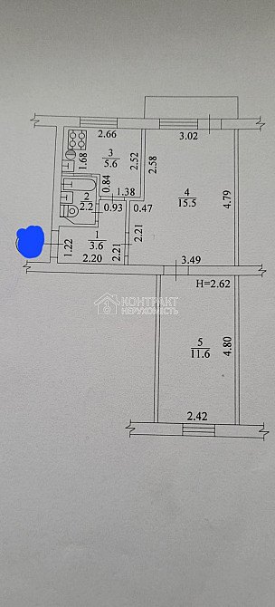 Продаж Квартира 2-кімнатна, 2/5 поверх на вул. Отакара Яроша Харьков - изображение 2