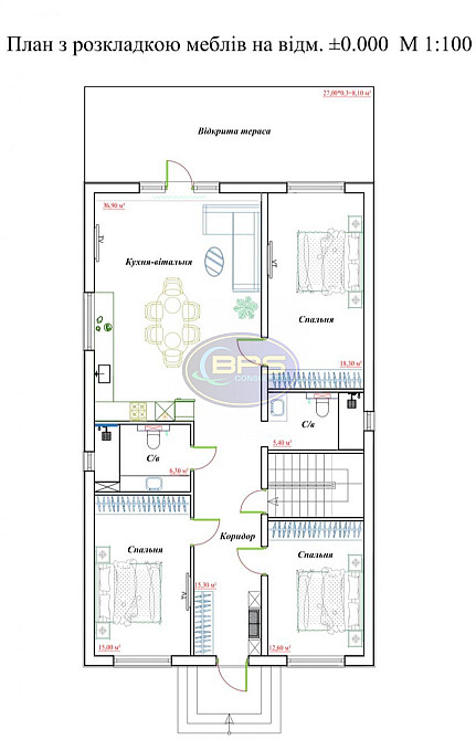 Продаж 1-поверховий Будинок з ділянкою 5 сот 120 кв.м 3 кімн. на Незалежності вул. Одеса - фото 12