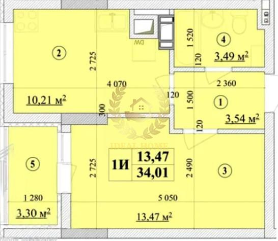 Продаж Квартира 1-кімнатна, 6/7 поверх на Августина Волошина ул., 32А Київ - фото 4