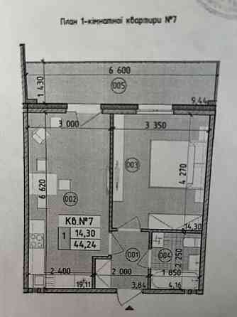 Продаж Квартира 1-кімнатна, 3/21 поверх Київ