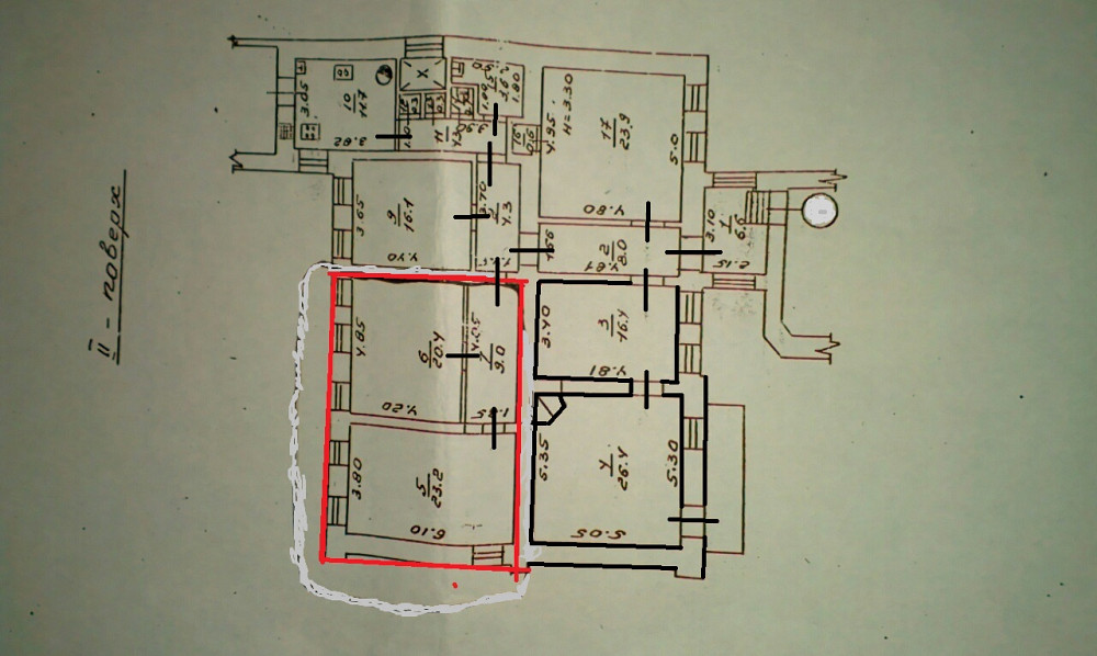 2-ком. кв. ул.Успенская. Квартира на две семьи. Общая только кухня. Одеса - фото 1