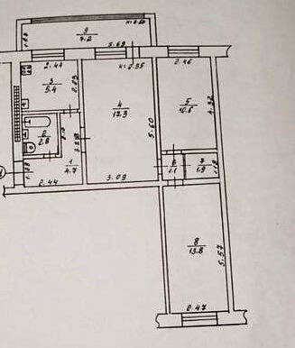 Продаж Квартира 3-кімнатна, 1/5 поверх на Героев Крут улица, 2/3 Одеса - фото 1
