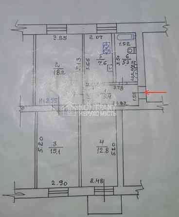 Продаж Квартира 3-кімнатна, 3/5 поверх на вул. Науки Харків